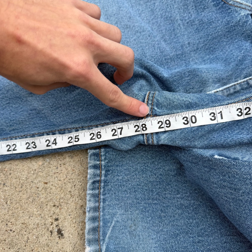 LEVI'S | Mens 505 Jeans 36W x 30L Blue Streetwear Y2K Distressed Denim - Picture 10 of 10